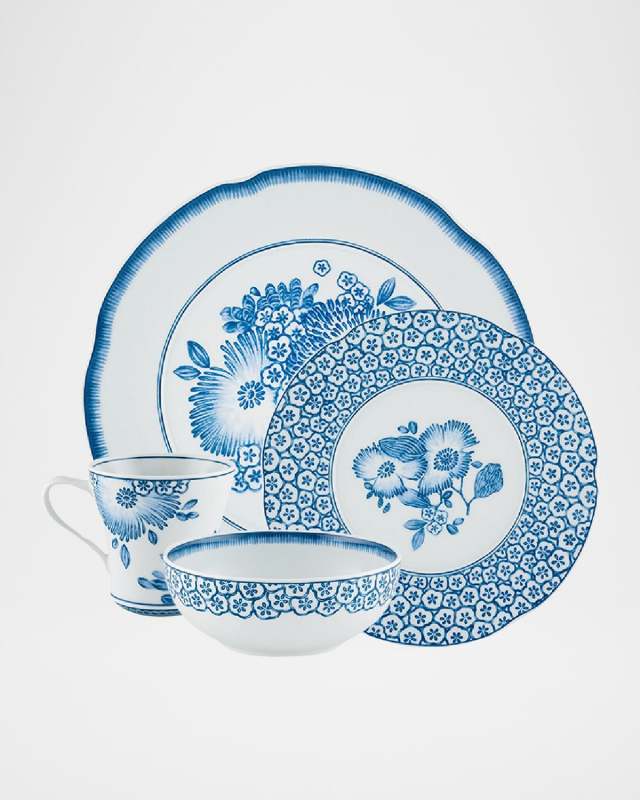 Coralina Blue 4-Piece Place Setting